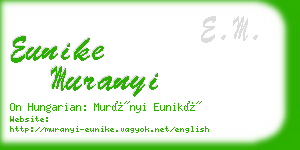 eunike muranyi business card